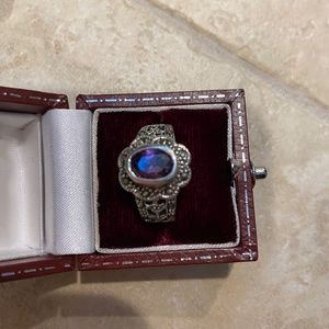 Amethyst and Sterling Silver Ring